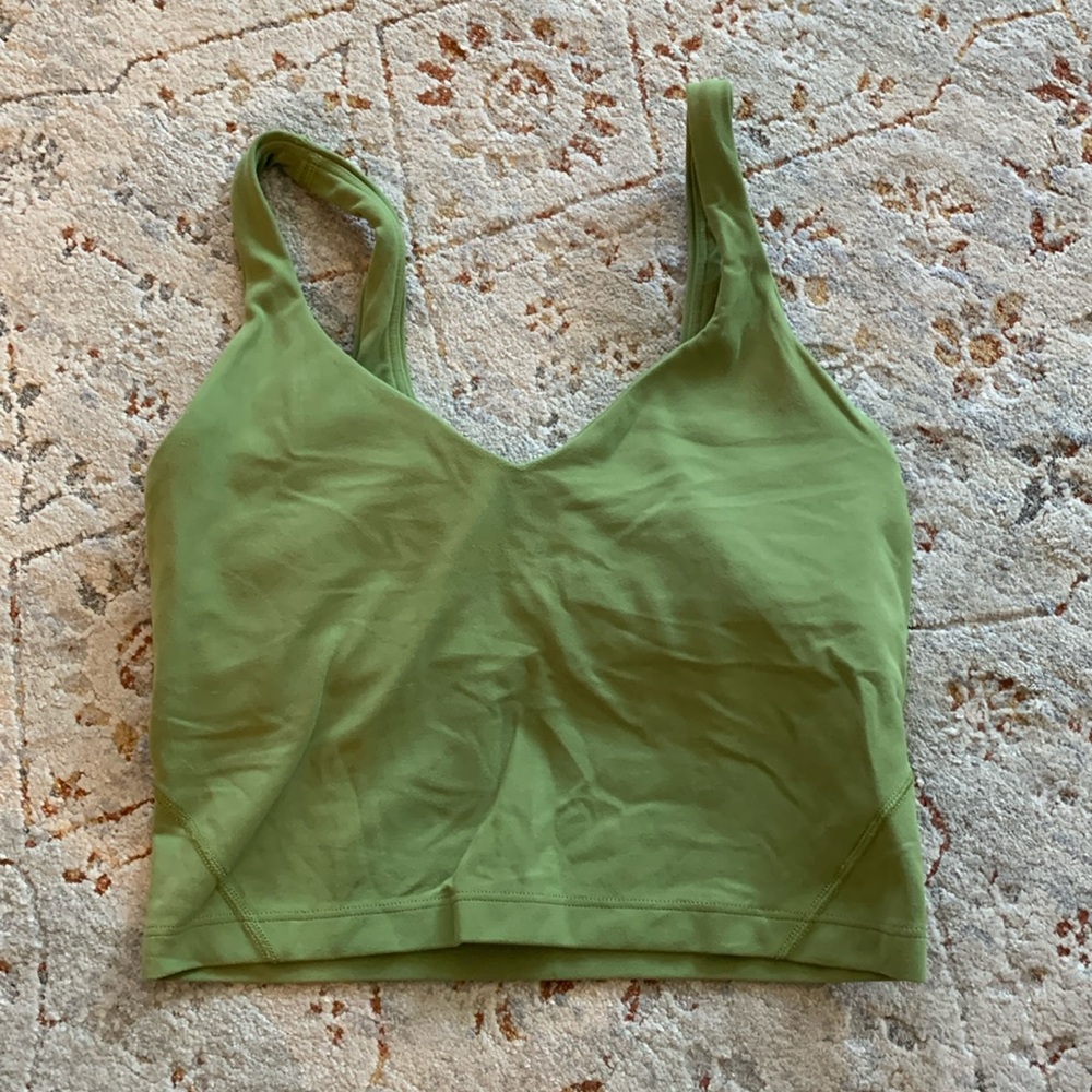 Lululemon Align Avocado Green V-Neck Tank Top